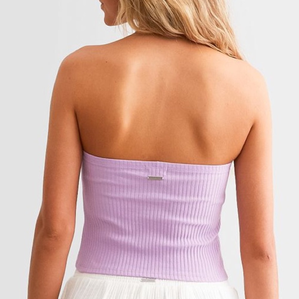 Billabong Lavender Ribbed Top - Picture 2 of 6